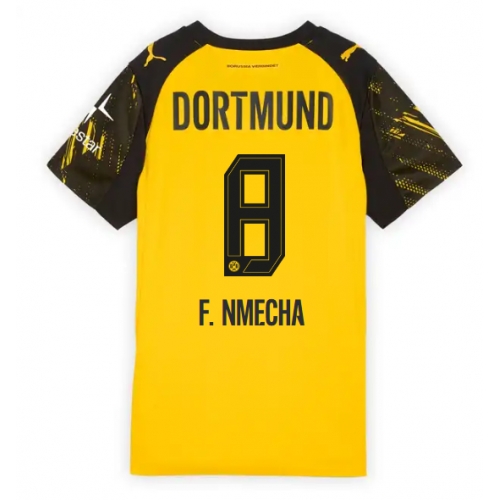 Billige Fotballdrakt Borussia Dortmund Felix Nmecha #8 Replika Hjemmedrakt Dame 2025-26 Kortermet Billige Fotballdrakt Borussia Dortmund Felix Nmecha #8 Replika Hjemmedrakt Dame 2025-26 Kortermet